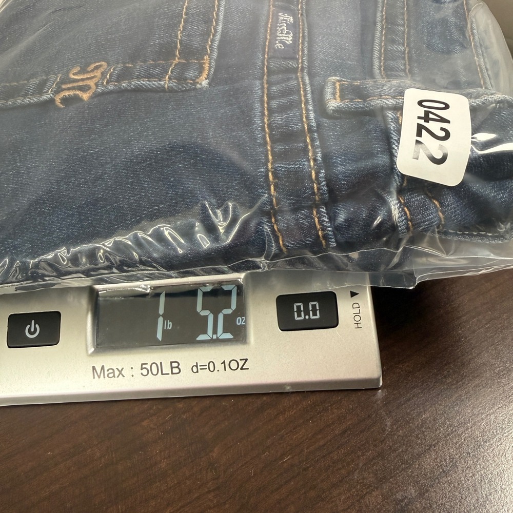 Miss Me Skinny Jeans Womens 32 Dark Wash Distressed Button Fly MS5151S364 - Picture 6 of 6